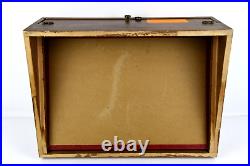 Vintage Buck Knives Display Case Dovetailed Wood Box Advertising Salesman Store