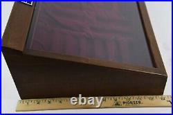 Vintage Buck Knives Display Case Dovetailed Wood Box Advertising Salesman Store