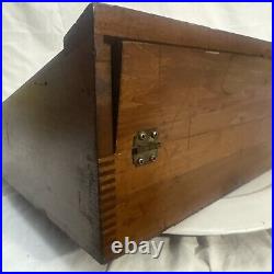 Vintage Buck Knives Dovetailed Wood Case Advertising Salesman Store Display