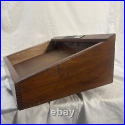 Vintage Buck Knives Dovetailed Wood Case Advertising Salesman Store Display