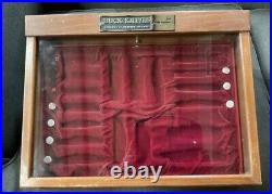 Vintage Buck Knives Dovetailed Wood Case/Box Advertising Salesman Store Display