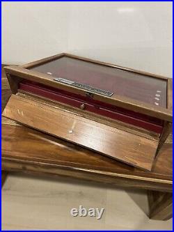 Vintage Buck Knives Dovetailed Wood Case/Box Advertising Salesman Store Display