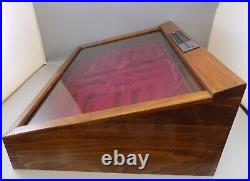 Vintage Buck Knives Factory Store Wooden Display Case Orig. Excellent Condition