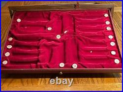 Vintage Buck Knives Factory Store Wooden Display Case Orig. Liner Price Buttons