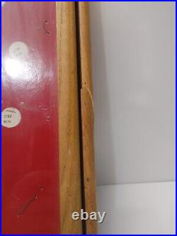 Vintage CAMILLUS Knife Dealer Slant Front Store Display Case With Damage