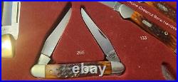 Vintage CASE KNIFE 2 DOT STORE DISPLAY 9 KNIVES 3 Extra Blades