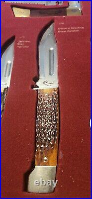 Vintage CASE KNIFE 2 DOT STORE DISPLAY 9 KNIVES 3 Extra Blades