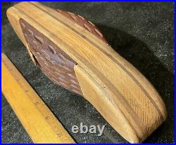 Vintage CASE KNIVES 16.5 Wood Hand-Carved 2-Blade Knife Folk Art Store Display