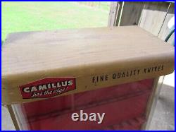 Vintage Camillus Cutlery/knife/knives Store Counter Display Cabinet