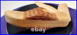 Vintage Case Wooden Pocket Knife Store Display Folding Unique Rare