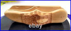 Vintage Case Wooden Pocket Knife Store Display Folding Unique Rare