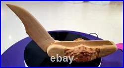 Vintage Case Wooden Pocket Knife Store Display Folding Unique Rare