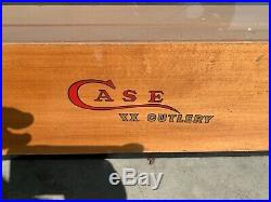 Vintage Case XX Cutlery Display Case Cabinet knives knife locking wooden storage