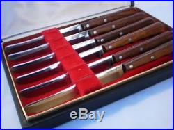 Vintage Case XX Kitchen Knives Set M254 Cutlery with Custom Display Storage Box
