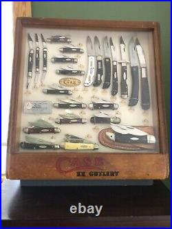 Vintage Case XX Knife General Store Counter Display Locking Case