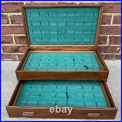 Vintage Case XX Knives Storage Box Wooden Display Cutlery Knife Collectors Rare