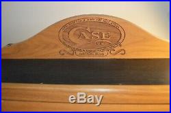 Vintage Case XX Store Knife Counter Top Oak Wood Display Key Double Tray Cabinet