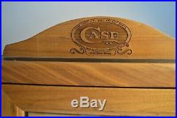 Vintage Case XX Store Knife Counter Top Oak Wood Display Key Single Tray Cabinet