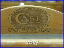 Vintage Case XX Store Knife Counter Top Wood Display See & Read All