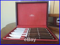 Vintage Cutco #59 Steak Knife set. 8 pieces in Wooden Storage Case