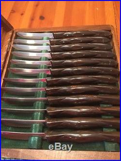 Vintage Cutco knives set of 12 #1759 with wooden storage case