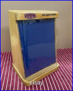 Vintage Hardware store Camillus Knife counter top display case