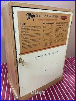Vintage Hardware store Camillus Knife counter top display case