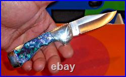 Vintage JAPAN Frost Cutlery Choctaw Celluloid Scale Folder Knife- Store Display