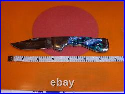 Vintage JAPAN Frost Cutlery Choctaw Celluloid Scale Folder Knife- Store Display