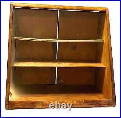 Vintage KA-BAR KNIVES Olean NY Merchant Store Oak Countertop Sales Display Case