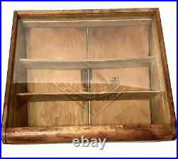 Vintage KA-BAR KNIVES Olean NY Merchant Store Oak Countertop Sales Display Case