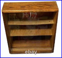 Vintage KA-BAR KNIVES Olean NY Merchant Store Oak Countertop Sales Display Case