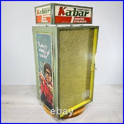 Vintage Kabar Knives Advertising Store Display Case Knife Storage with Key Nice
