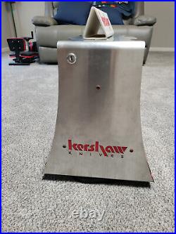 Vintage Kershaw Knives Knife Blade Store Counter Top Display Rotating Case Stand