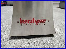 Vintage Kershaw Knives Knife Blade Store Counter Top Display Rotating Case Stand