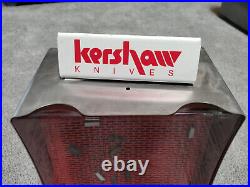 Vintage Kershaw Knives Knife Blade Store Counter Top Display Rotating Case Stand