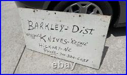 Vintage Knife Dealer Case XX Wooden Sign Gas American Knives Oil Store Carolina