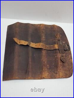 Vintage Leather Tools, Knives, Maps Roll Storage Bag Case Holder Very Cool