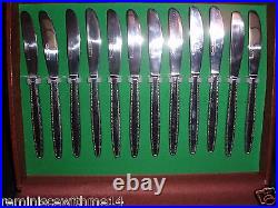 Vintage Lifetime Cutlery Stainless Service For 12 -72 Pieces In Storage Case