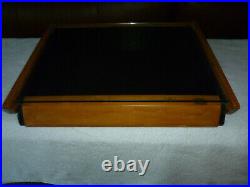 Vintage Old Glass Top Showcase Store Display Case Jewelry Brothers Knives Knife
