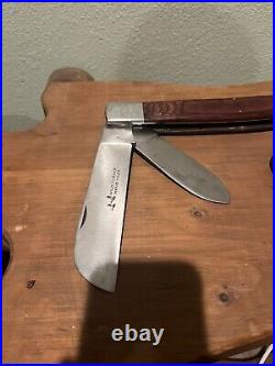 Vintage Oversize Jumbo Big Pocket Knife Store Display By Wild Turkey Handmade