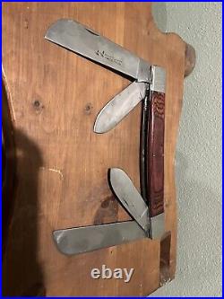 Vintage Oversize Jumbo Big Pocket Knife Store Display By Wild Turkey Handmade