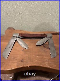 Vintage Oversize Jumbo Big Pocket Knife Store Display By Wild Turkey Handmade