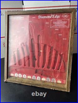 Vintage Pocket Knife Store Dealer Display Box 1956-1988 Imperial Diamond Edge