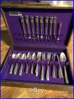 Vintage Prestige 72pcs Silverware Set Without Wooden Or Knives Storage Case