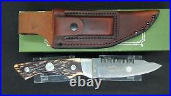 Vintage Remington 1989 Store Counter 7 Knife Display Case Lock Storage Wood USA