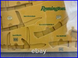 Vintage Remington Store Knife Display Case Hunting Rare Advertising
