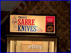 Vintage Sabre Pocket Knives Hardware Store Counter Top Lighted Display Case (16) Vintage Sabre Pocket Knives Hardware Store Counter Top Lighted Display Case (16)