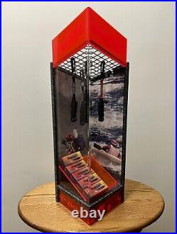 Vintage Schrade Cliphanger Knife Store Display Case with 5 Knives & Boxes USA 90s