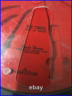 Vintage Schrade Knife Display Case Old Timer Uncle Henry From Hardware Store